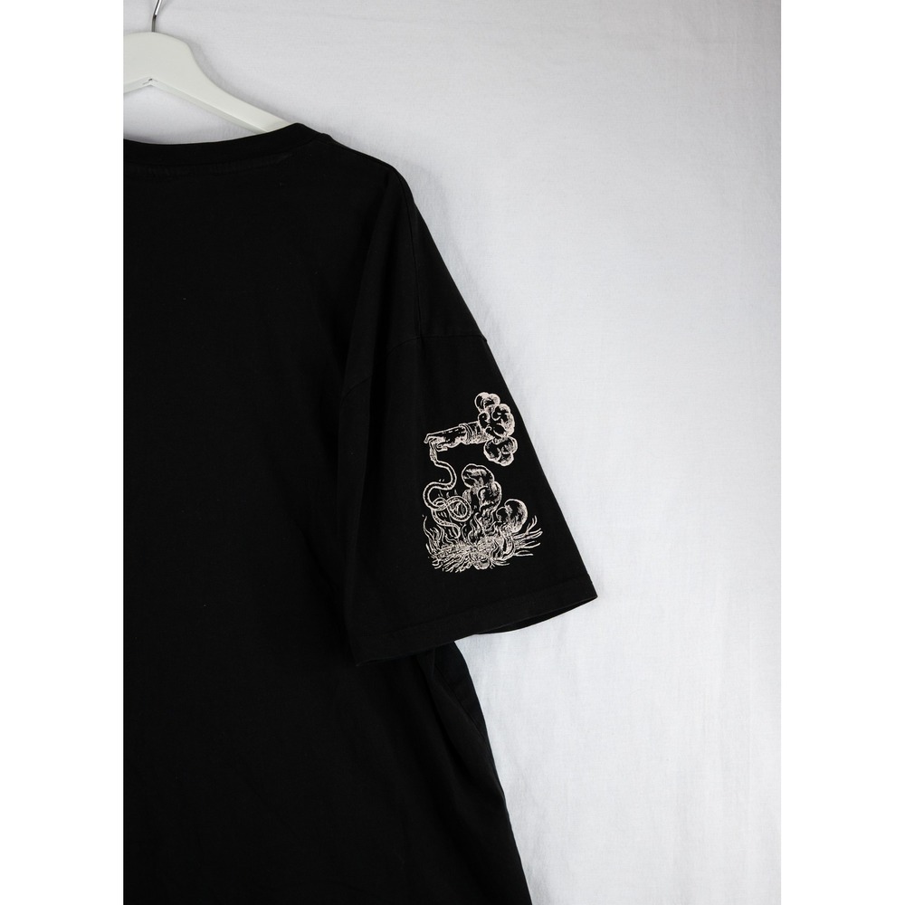 Rebel Vengeance Graphic T-Shirt Mens XXL Black Excellent Streetwear Lightning - Picture 6 of 7